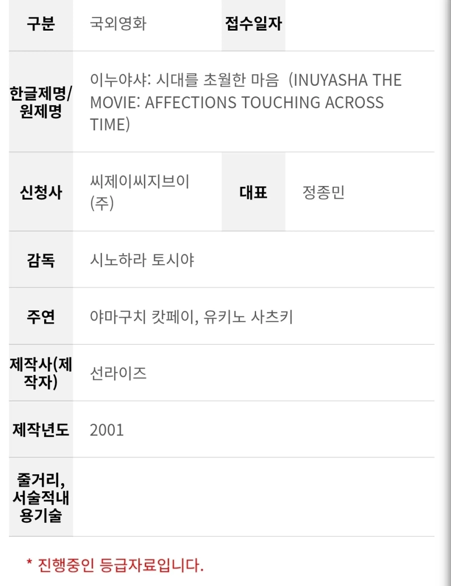 극장판 이누야샤 시대를 초월한 마음) 심의접수_1.webp