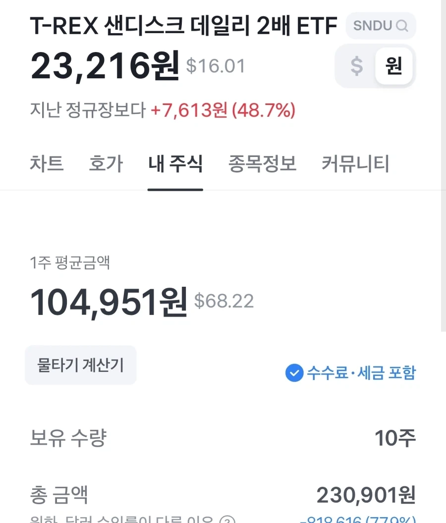 주식) 레버리지 하니까 50퍼 가까이 올랐네ㅋㅋㅋㅋㅋ_1.webp