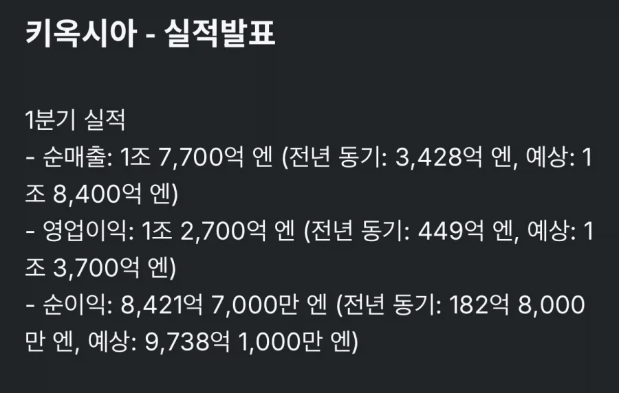 주식)키옥시아 :