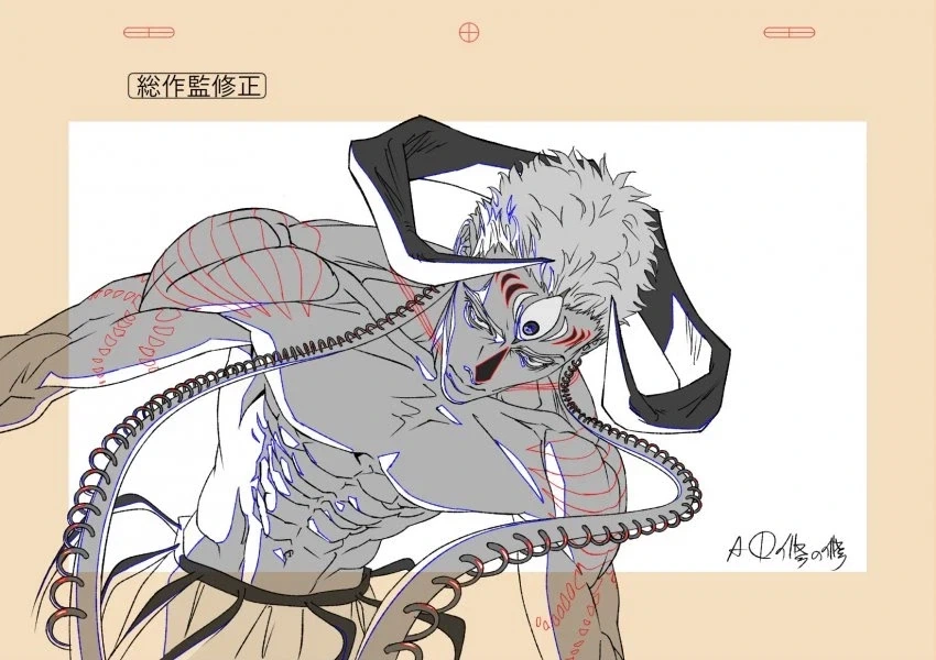 주술회전) MAPPA 모듈로 3권 PV 캐릭터 디자인, 원화_8.webp