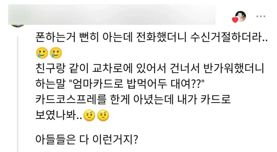 엄마가 길 가다 아들을 발견하고 전화했을 때 아들들 특징_5.webp