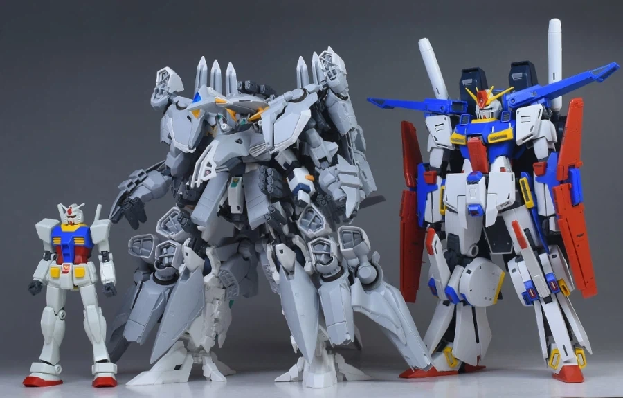 HGUC 1/144 아류제우스 사이즈 비교 사진_1.webp