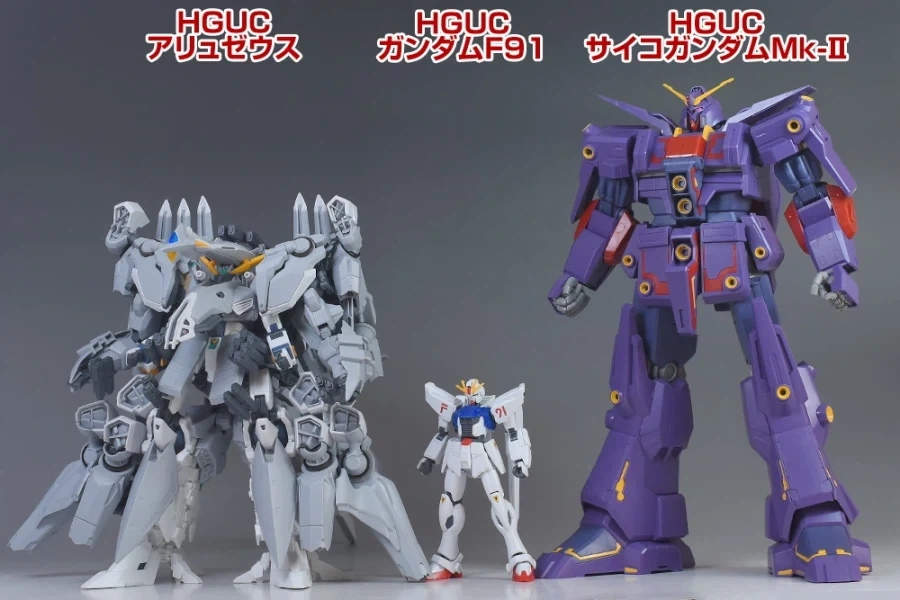 HGUC 1/144 아류제우스 사이즈 비교 사진_2.webp