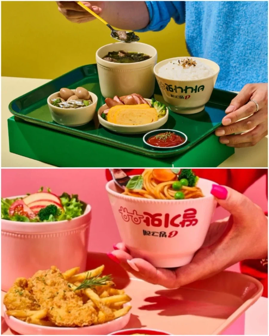 빙그레에서 만든 바나나맛 우유 식기 세트_2.webp