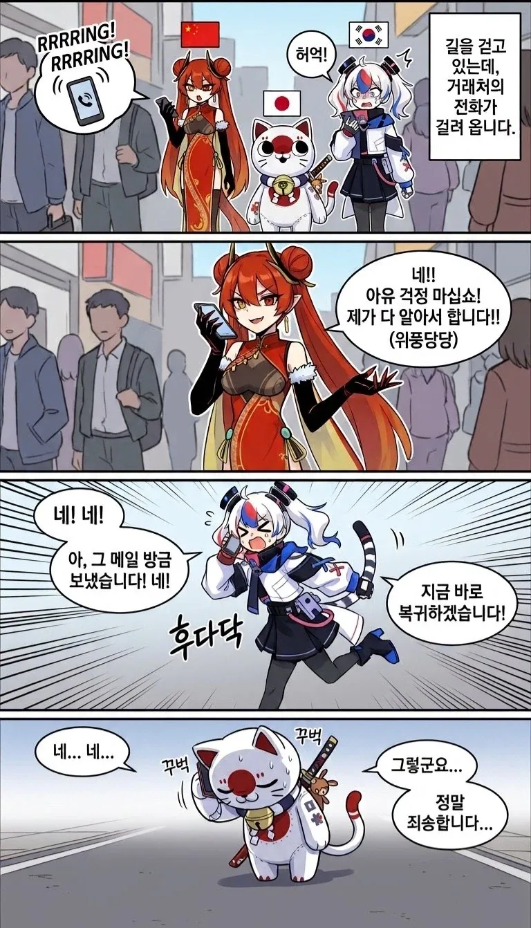 국기무스메) 거래처에서 전화가 걸려올때의 한중일짱_1.webp