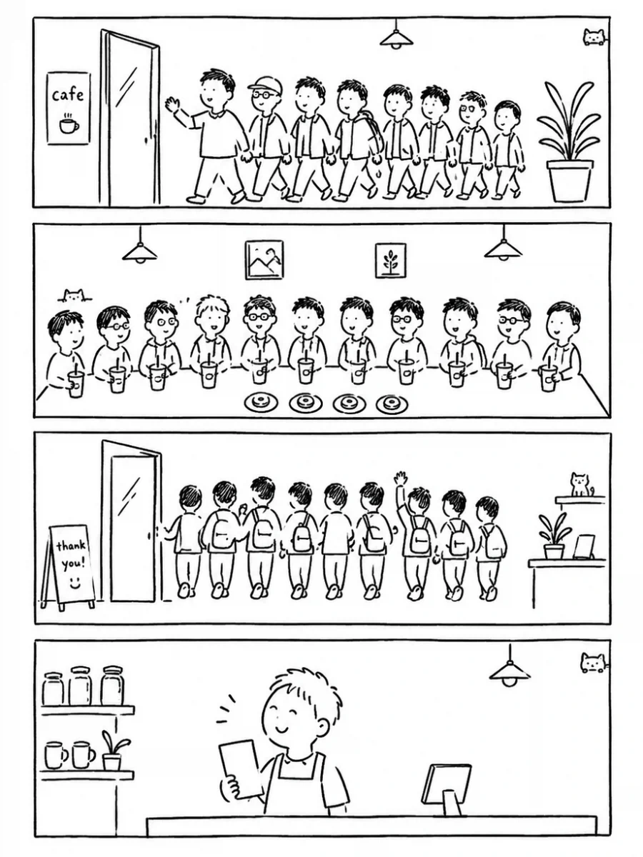 남자 손님 11명 단체의 위엄_2.webp