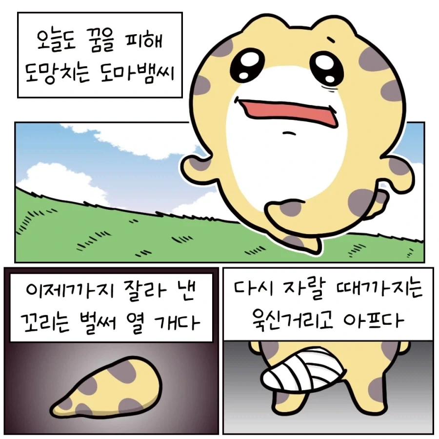 꿈을 피해 도망치는 도마뱀.manhwa_1.webp