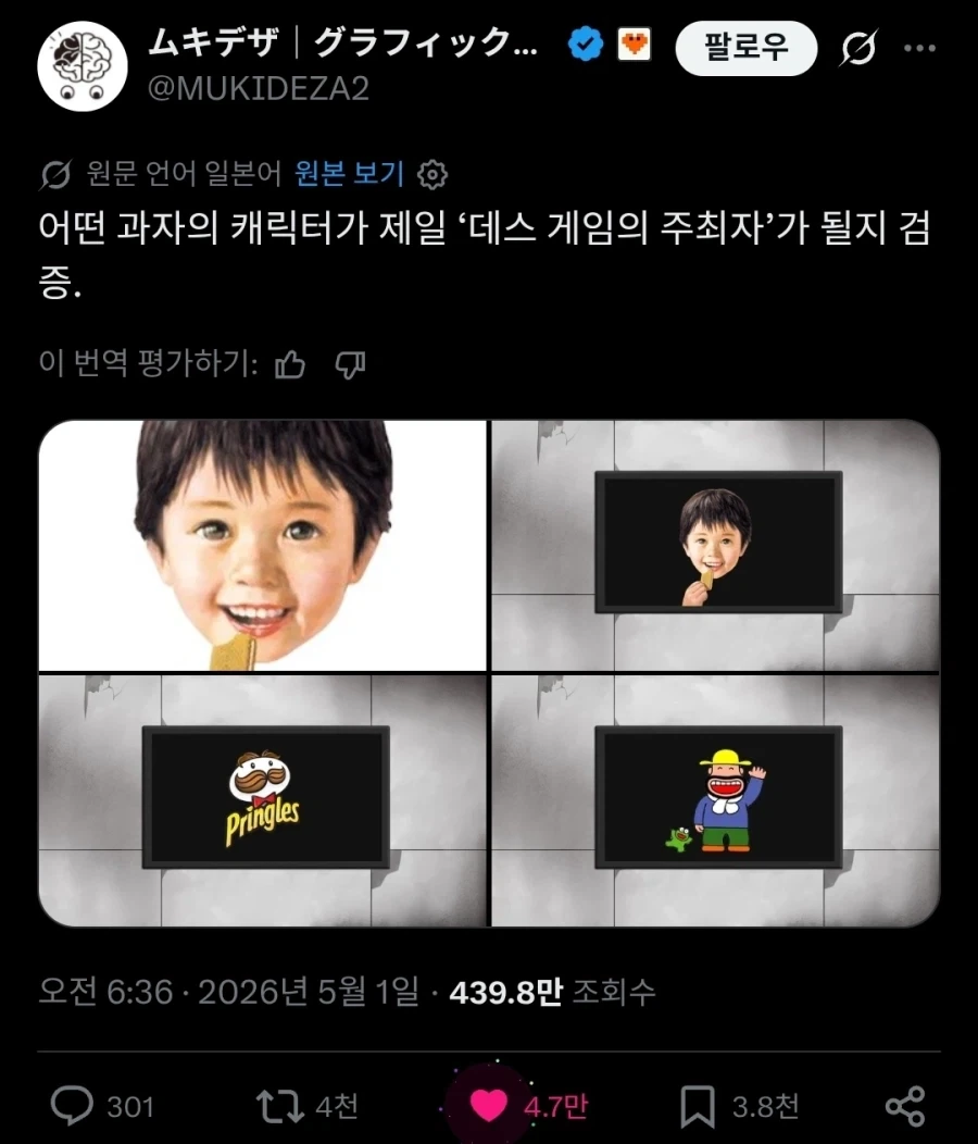 어떤 과자 마스코트가 제일