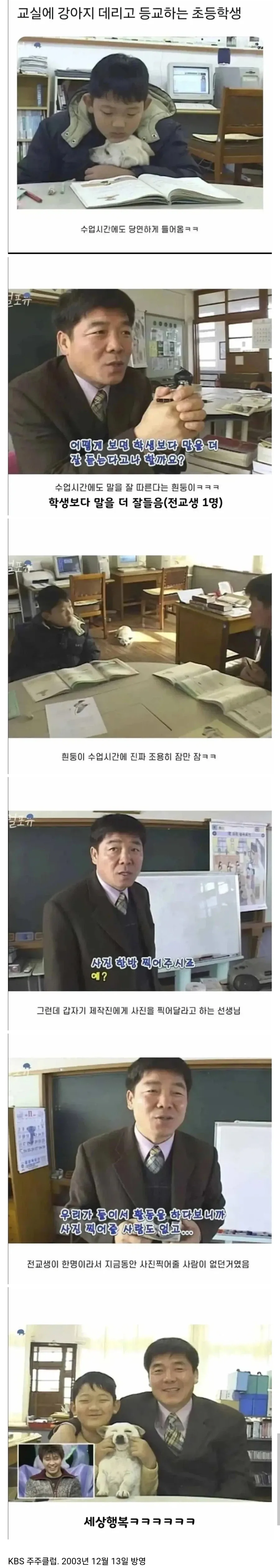 학교에 강아지를 데리고 등교하는 초등학생.jpg_1.webp