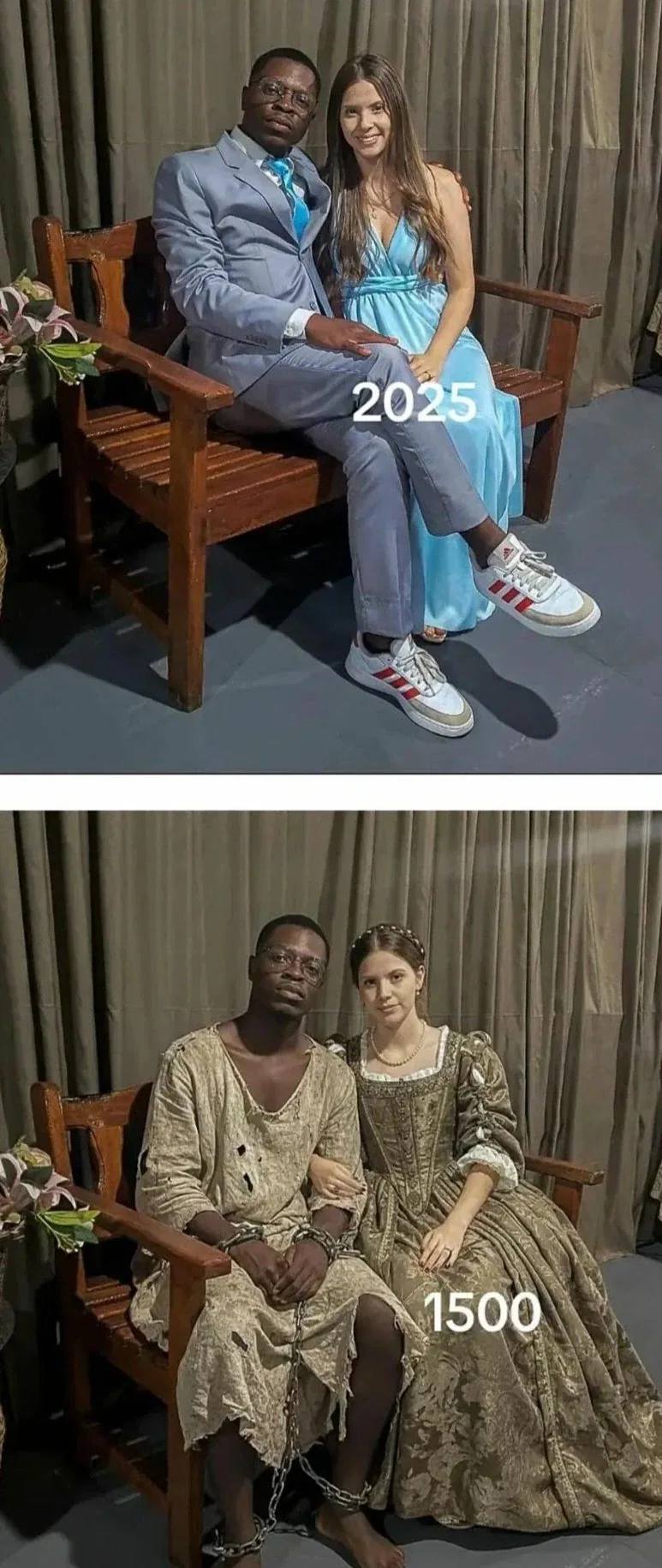 과거사진 그대로 찍어본 부부_1.webp