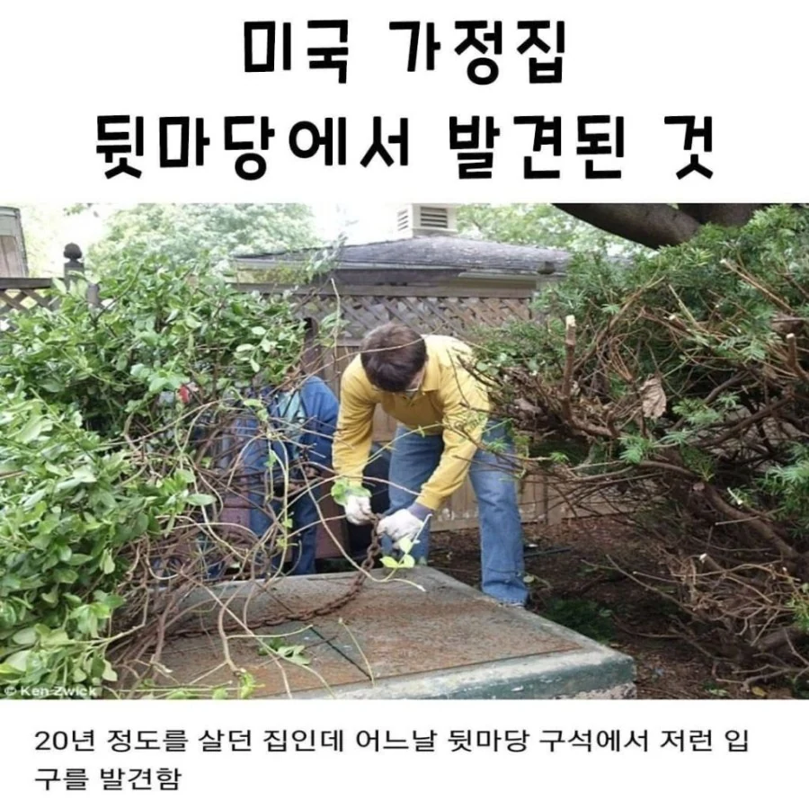 미국 가정집 뒷마당에서 발견된 벙커.jpg_1.jpg