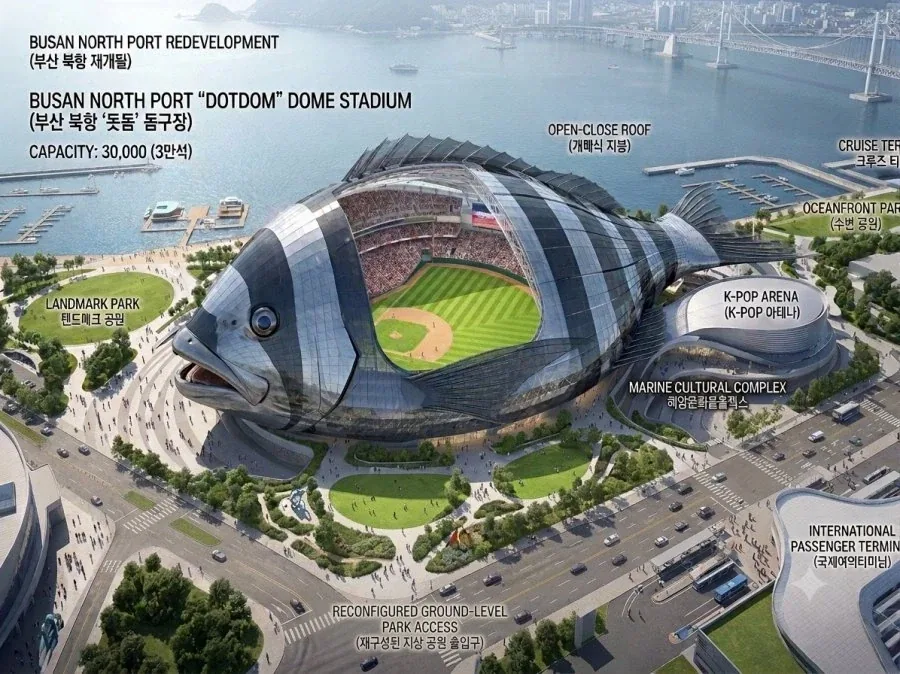 AI로 만들었다는 부산 돔구장 설계도.jpg_2.webp