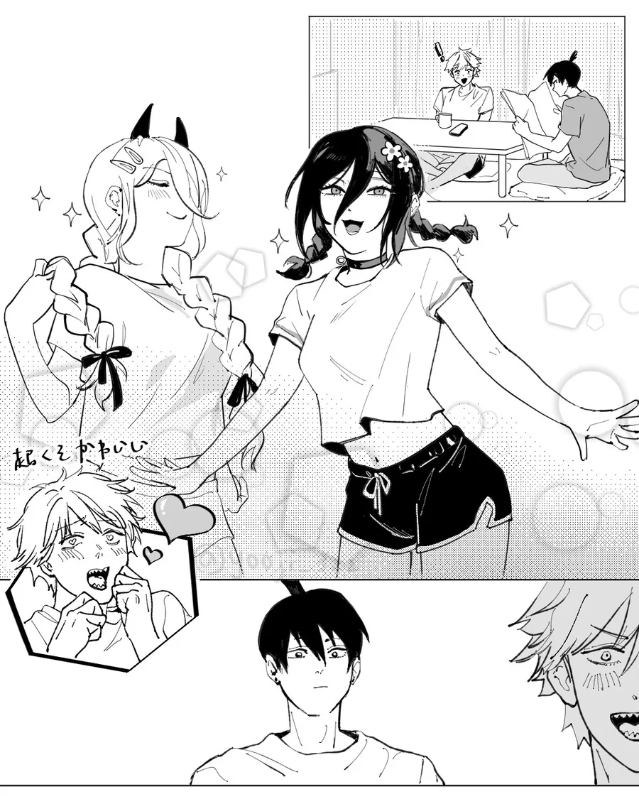체인소맨) 새로운 가족이 늘어난 덴지네_1.jpg