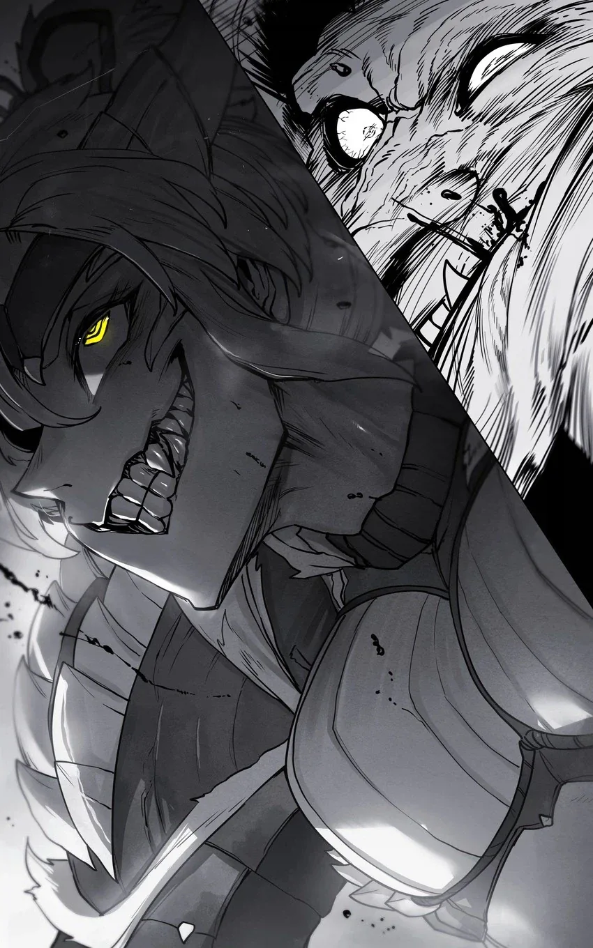 라쟌한테 습격받은 여성헌터manga_3.webp