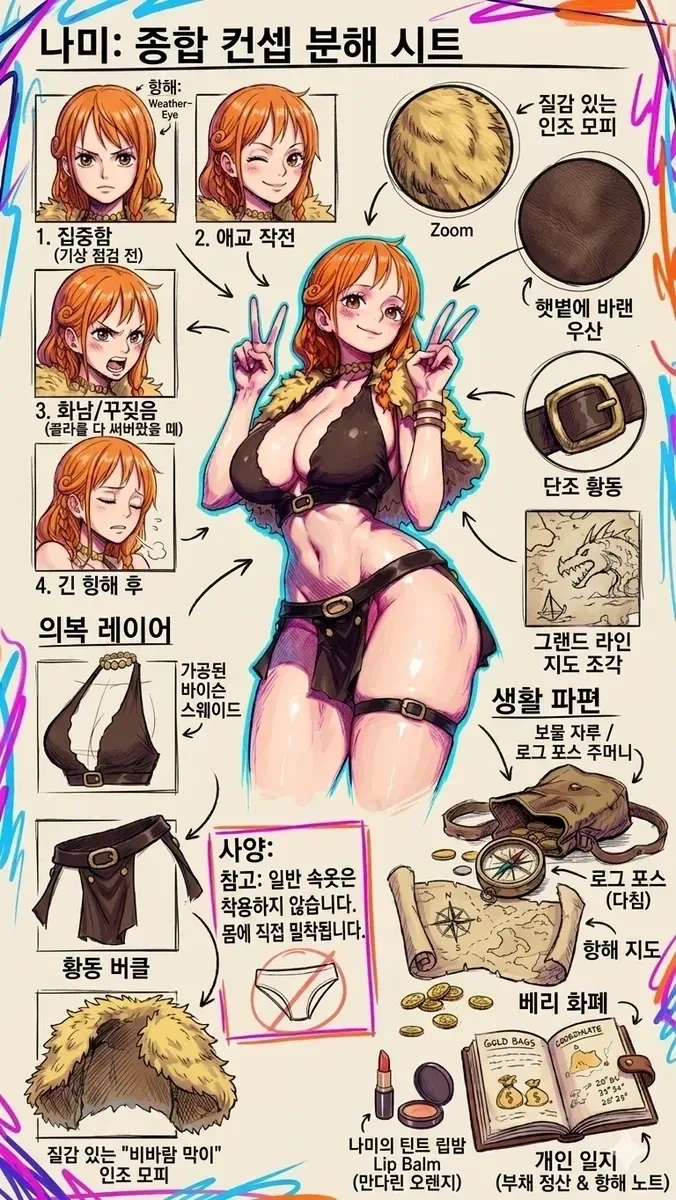 원피스 오다 작가 공식 피셜 노팬티 나미_8.webp