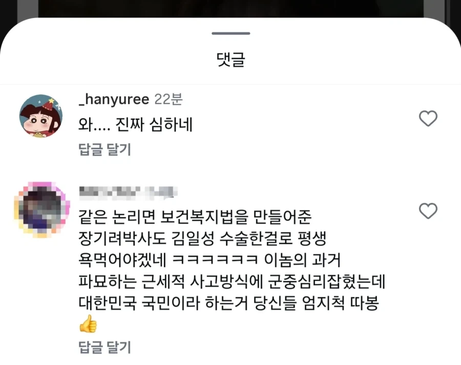 하영이 친일파몰이당하고 있다는 인스타 계정 정체_1.webp