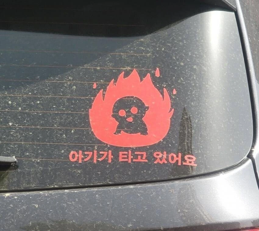 아이가 타고 있어요 스티커 가짜 광기와 진짜 광기_2.jpeg