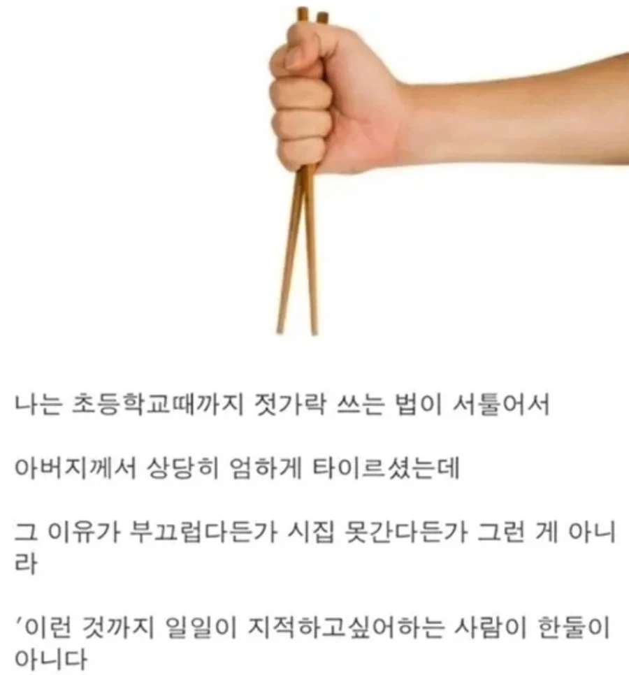 초딩때 젓가락질 서툴어서 아버지께서 타이르셨음_1.webp