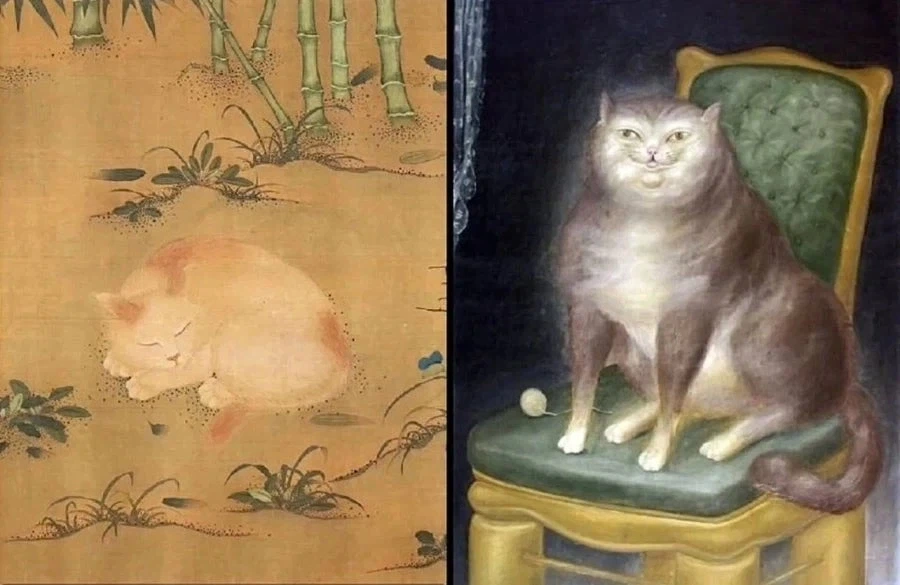 동서양 고양이 그림_1.webp
