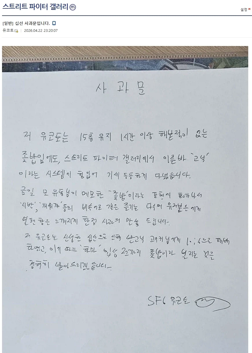 디시 격투게임 겔러리의 갈등 해결법_4.webp