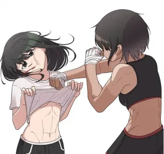 복근이 생긴 만화