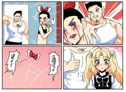 여장한 아들을 질책하는 아빠_1.webp