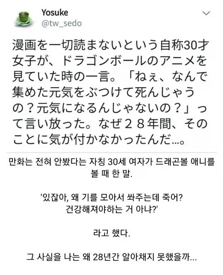 드래곤볼 처음 본 30살 여자가 한 말_1.webp