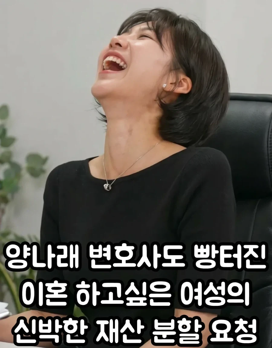 변호사도 빵터진 이혼하고 싶은 여성의 신박한 재산 분할 요청_1.webp