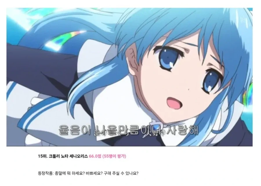 일본에서 뽑은 신부로 삼고 싶은 여자 캐릭터 TOP 20_7.webp