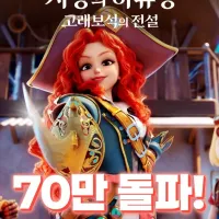 사랑의 하츄핑 고래보석의 전설 관객수 70만 돌파