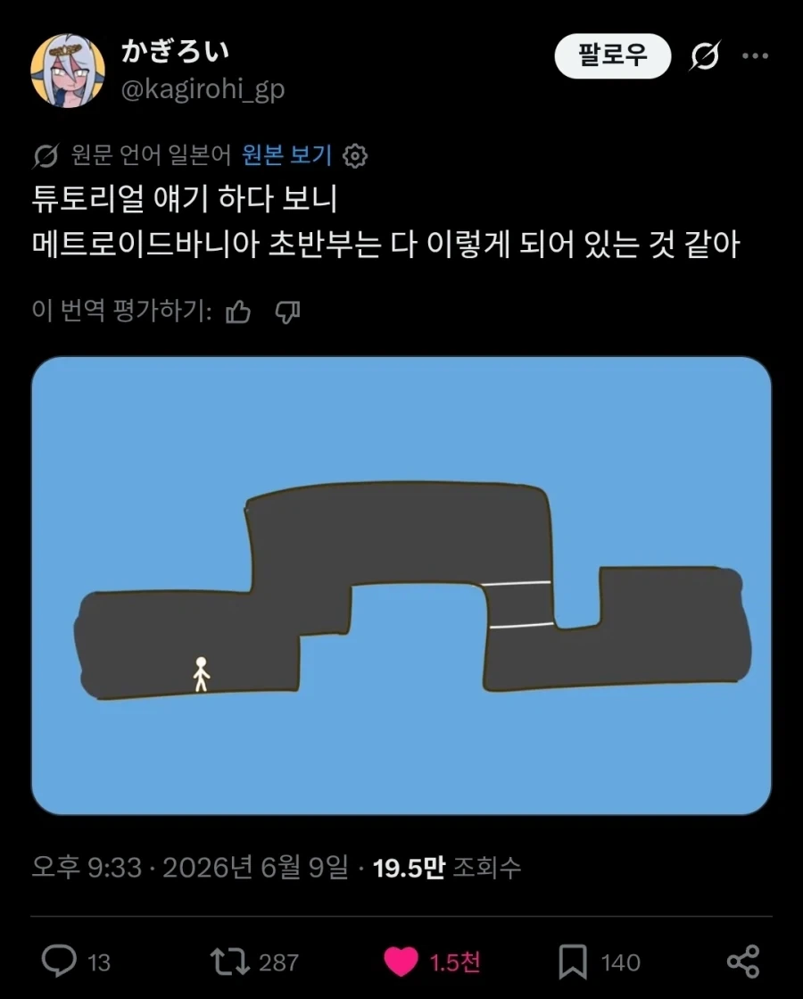 메트로바니아 장르에서 자주 보인다는 지형.twit_1.webp