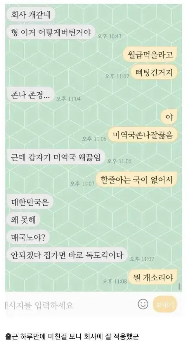 출근 하루만에 미쳐버린 동생.jpg_1.webp