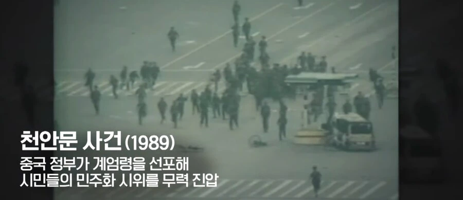 천안문 학살 보도에