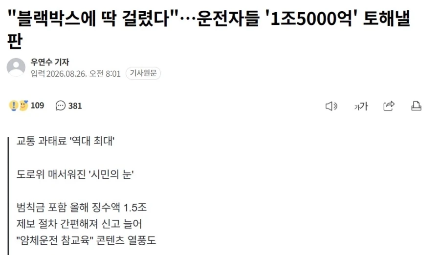 블랙박스에 딱 걸렸다