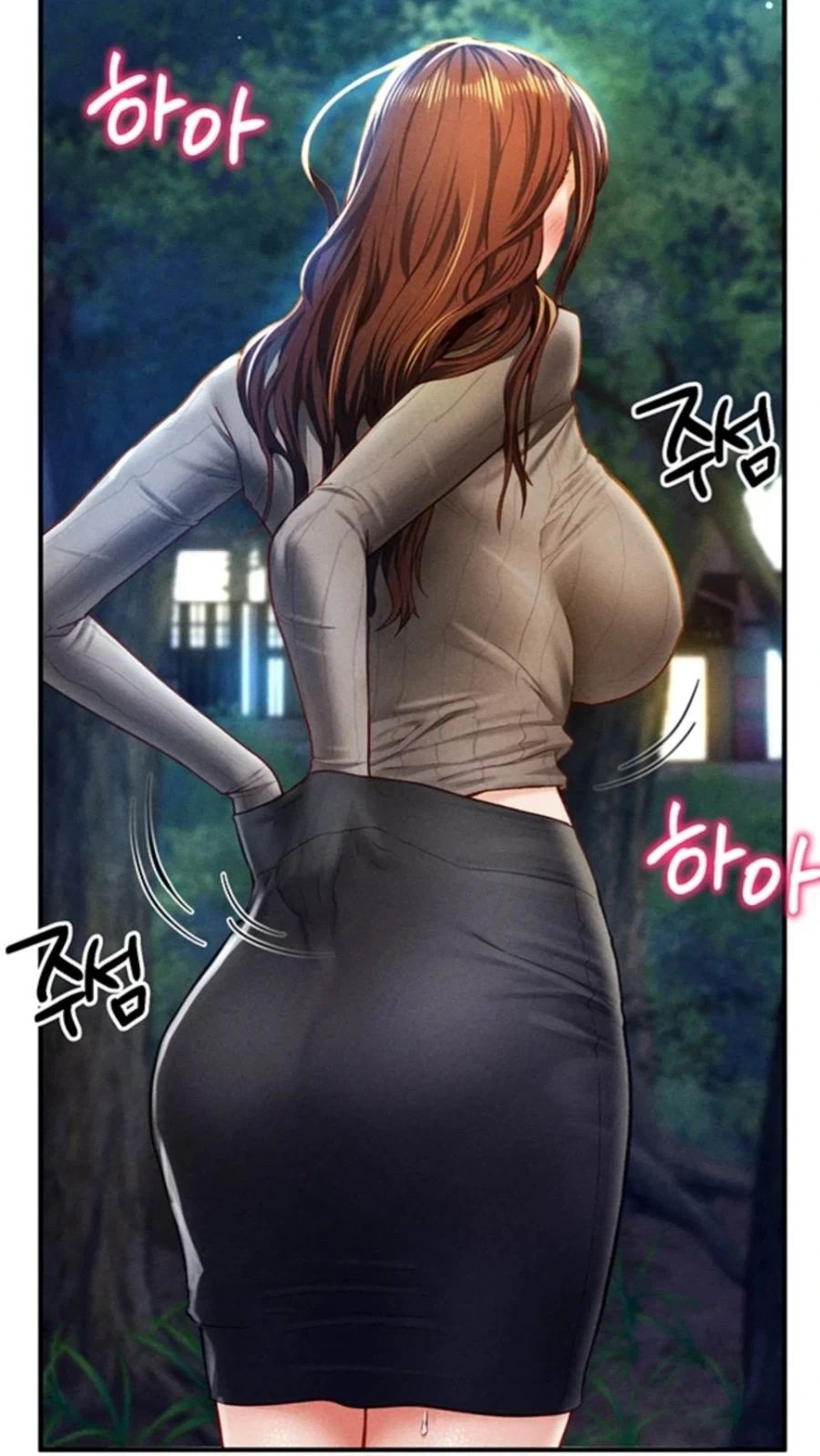 치마를 정리하는 아줌마_1.webp