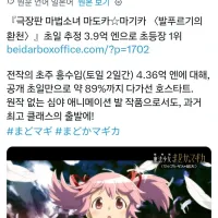 마마마 뱔푸르기스의 회천) 첫날 흥행 1위