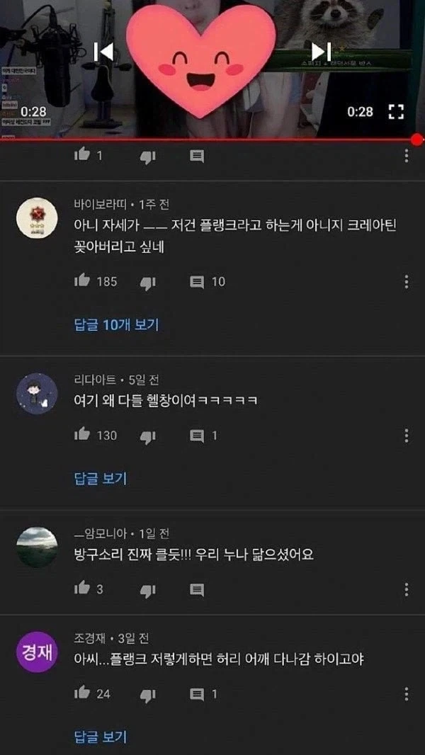 몸매 좋은 여자 유튜버의 댓글창_2.webp