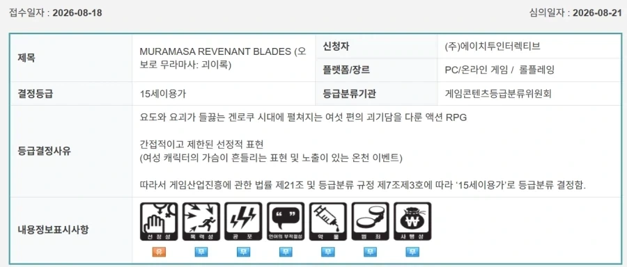 의외로 선정성으로 15세 판정을 받은 게임.Game_1.webp