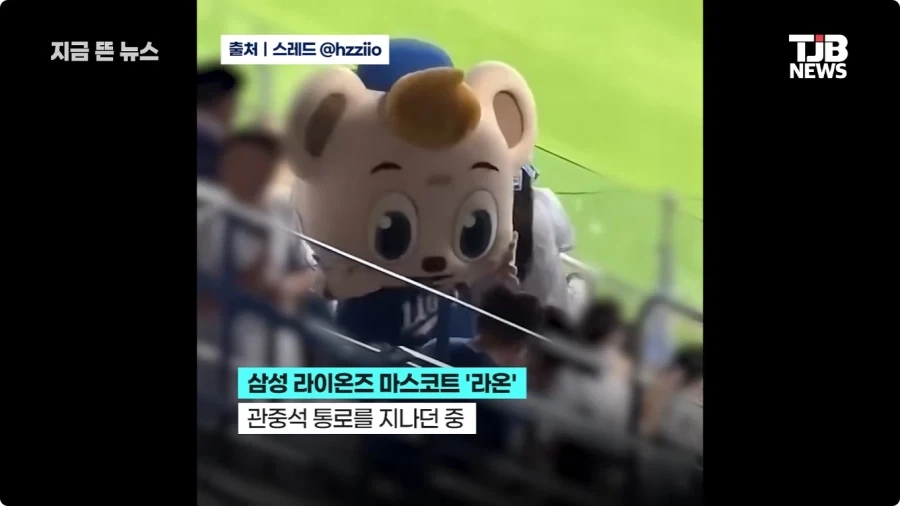 마스코트 머리 세게 밀친 관중.jpg_1.webp
