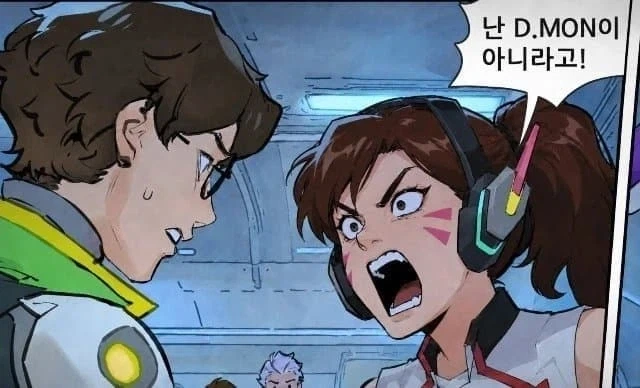 오버워치 : 입장이 바뀐 디바와 디몬_1.webp