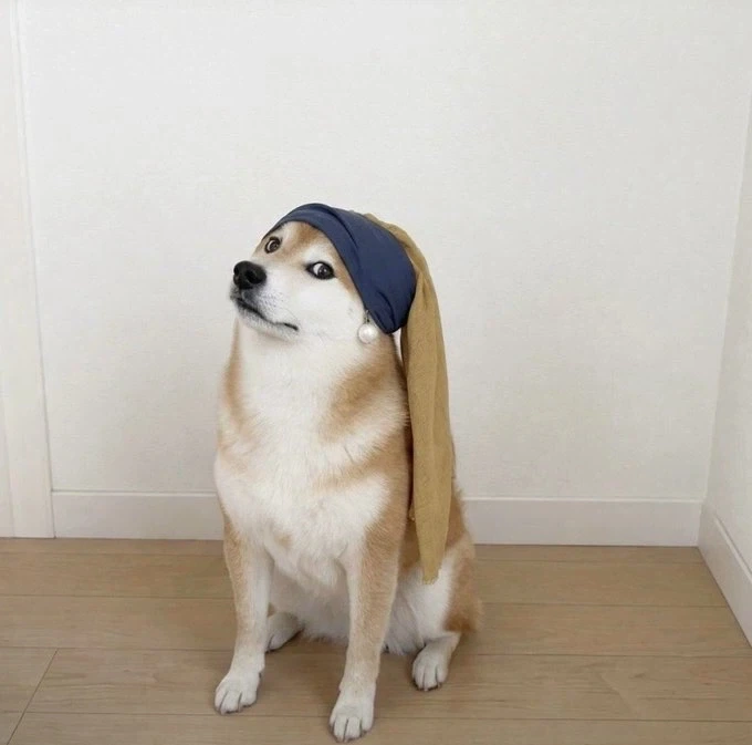 진주 귀걸이를 한 시바.jpg_1.webp