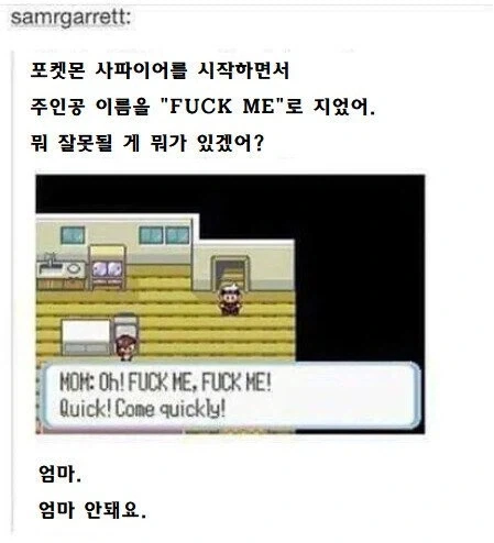 캐릭터 이름을 FUCK ME라고 했는데 뭔일 생기겠슴 ㅋ_1.webp