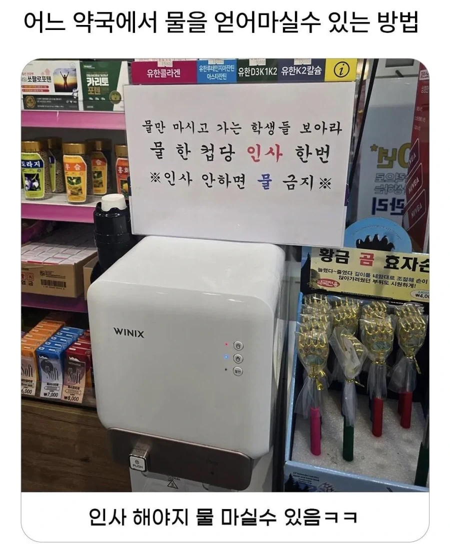 약국에서 물만 마시고 가는 학생들 보아라_1.webp