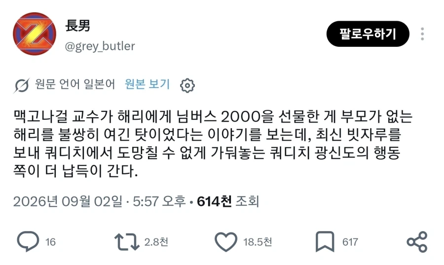 맥고나걸 교수가 해리포터에게 빗자루를 사준 이유_1.webp