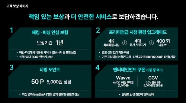 CJ, 티빙 해킹 사태에 대한