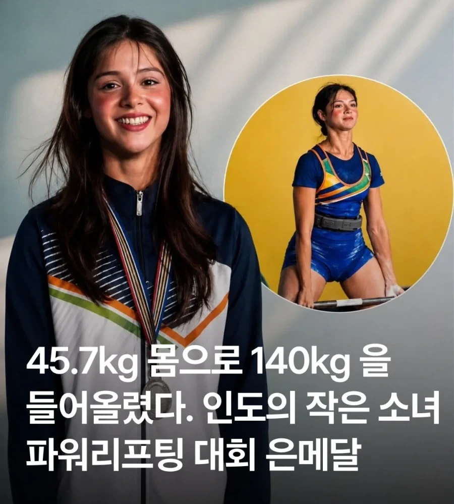 140kg 데드리프트 성공한 몸무게 45kg 인도 미녀_1.webp