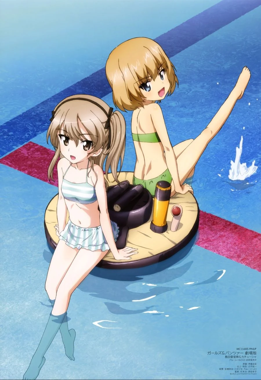 yande.re 419402 sample bikini girls_und_panzer itou_takeshi katyusha shimada_arisu swimsuits wet.jpg