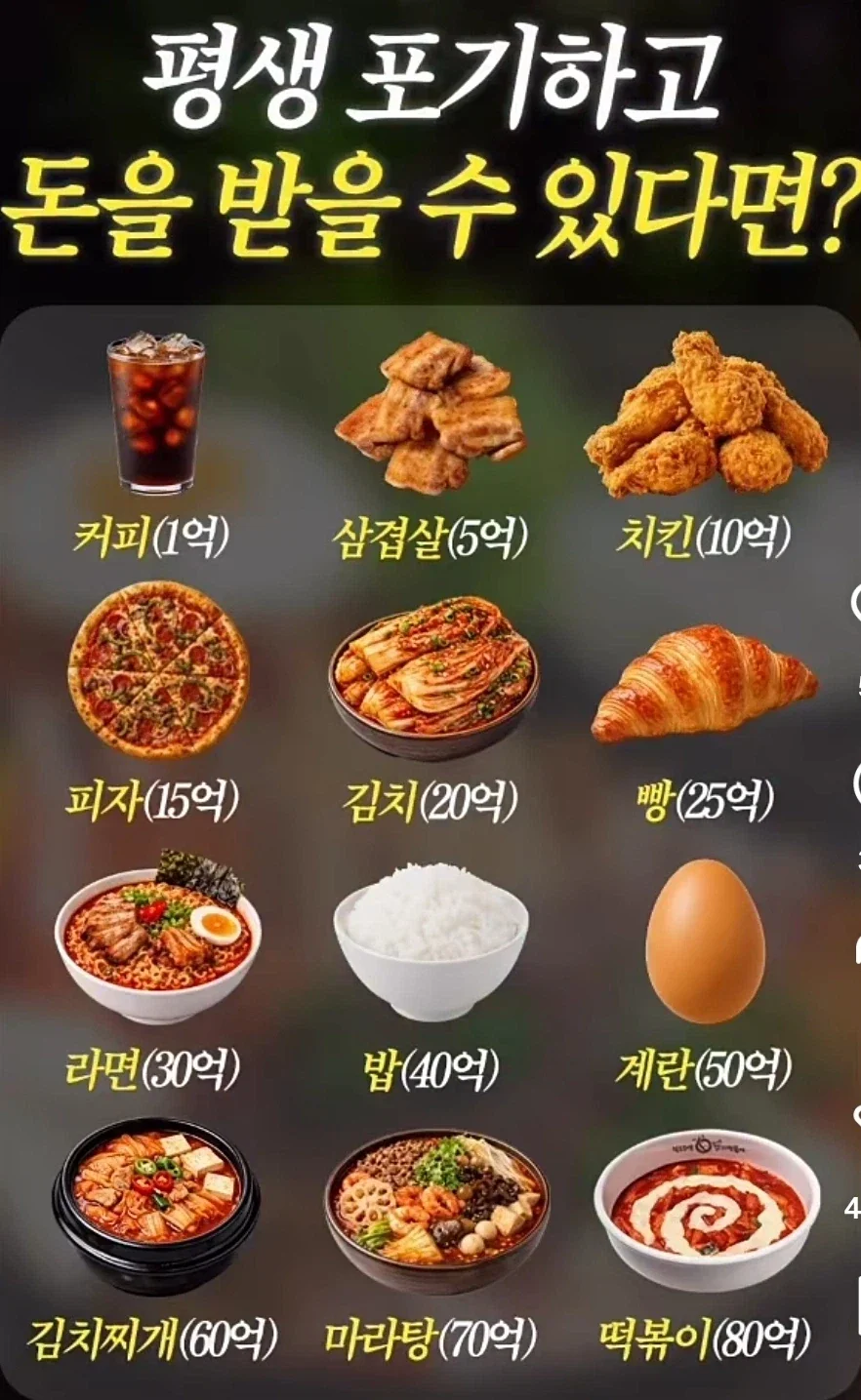 이 음식들을 평생 포기하면 돈을 드립니다_1.webp