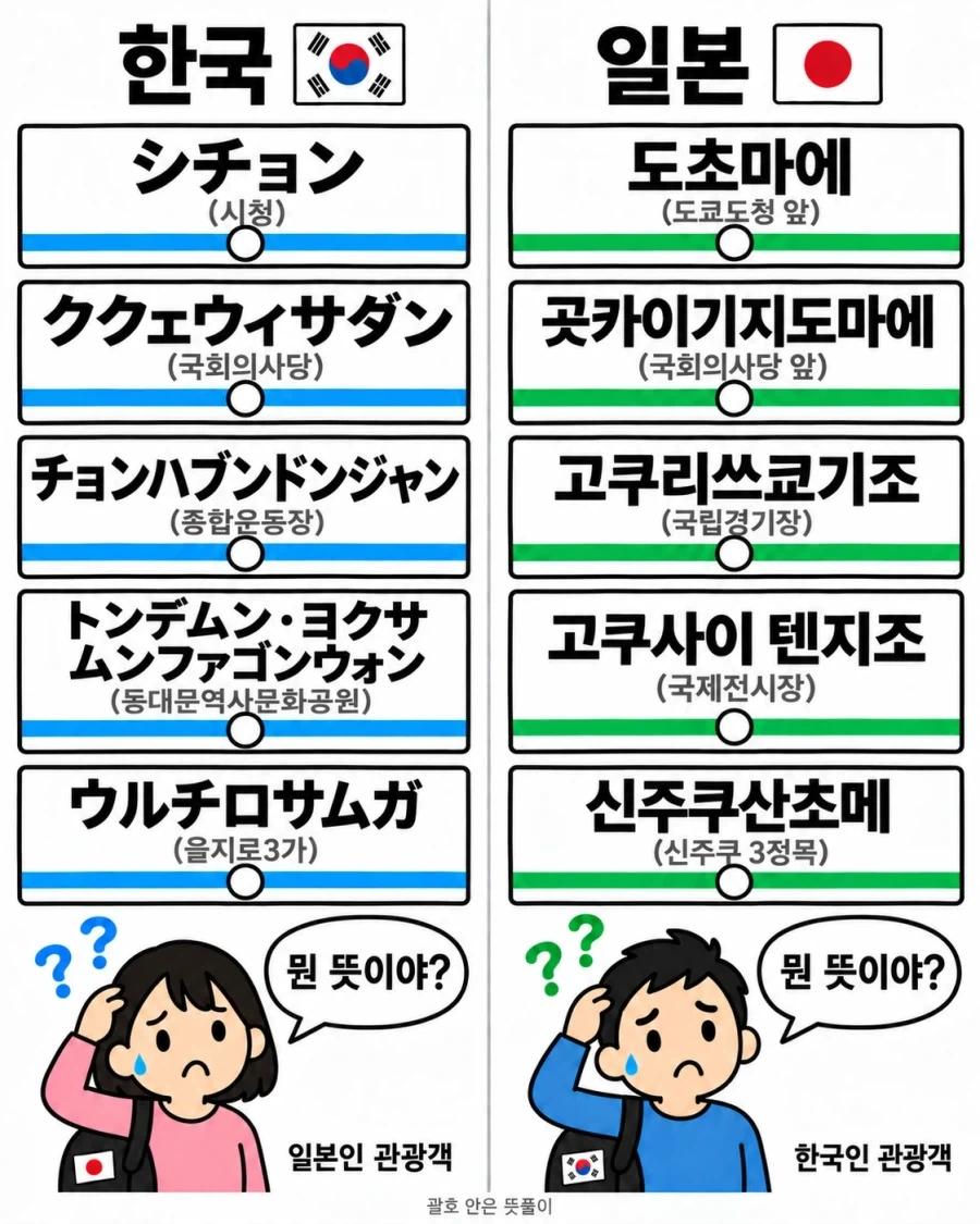 지하철역 표기가 쌍방으로 난리난 한일 표기.jpg_1.webp