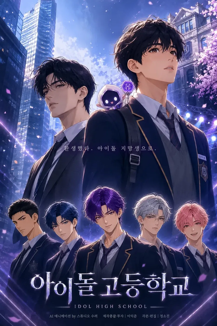 라프텔) AI애니 아이돌 고등학교 공개예정_2.webp
